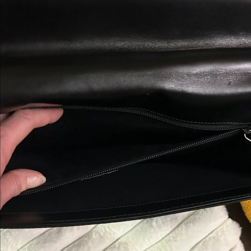 Gucci Black Nylon and Leather Combination Lock Briefcase